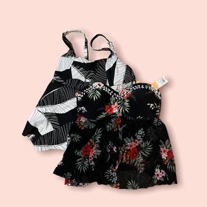 Kona sol tankini bathing suit top bundle NWT sz L